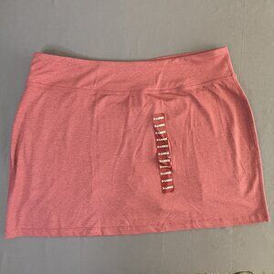 NWOT Tangerine Women's Soft Active Stretch Skort Coral Heather XL